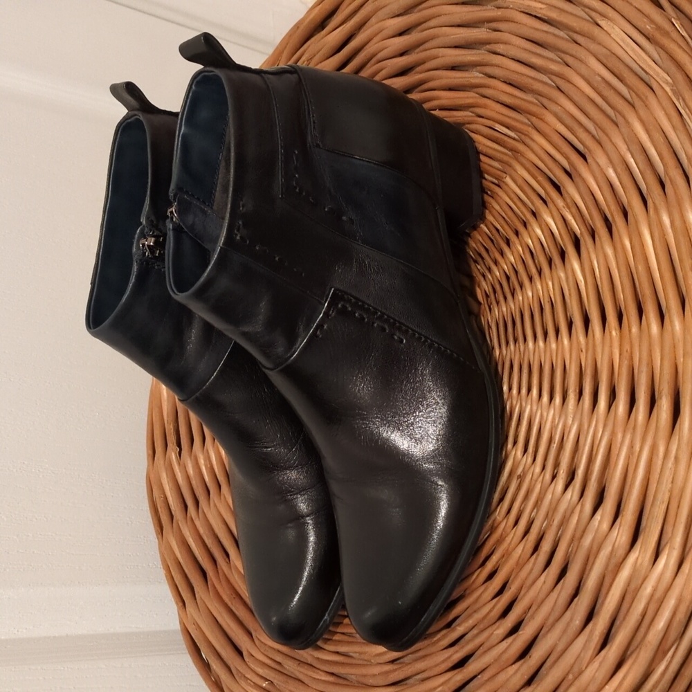 Regarde le Ciel Black Leather Ankle  Boots Womens EU 37 / 6.5 - Picture 9 of 9